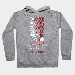 a person who longs milan kundera by chakibium Hoodie